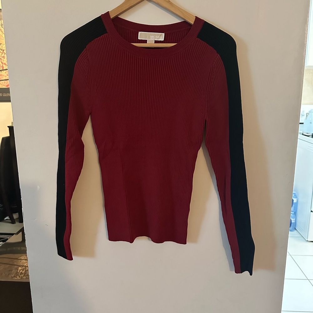 Michael Kors Red and Black Women's Sweater, stretch